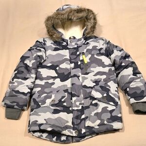Cat and Jack boys camo winter coat